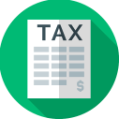 A green circle icon with a piece of paper labeled 