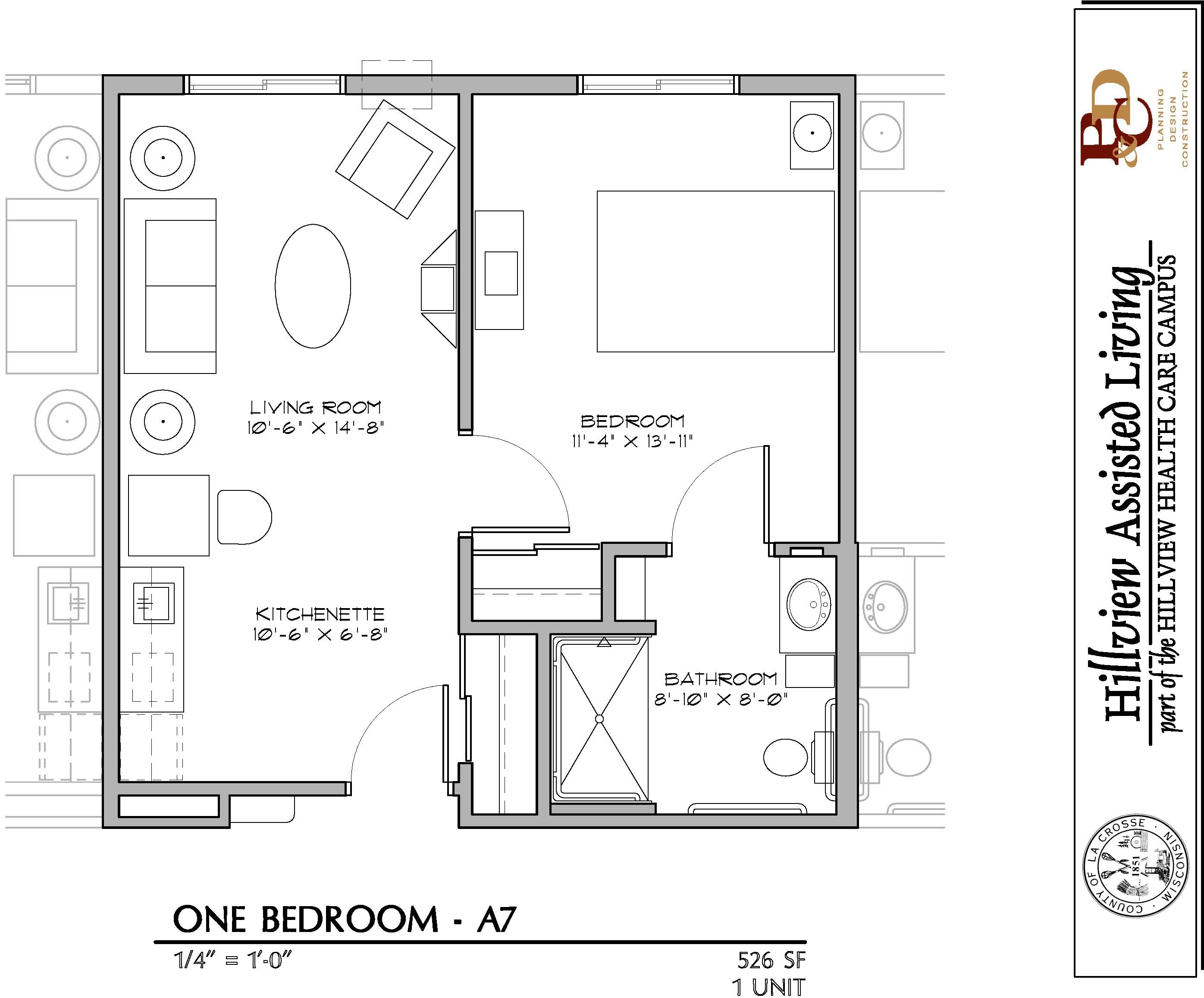 Hillview Terrace - One Bedroom